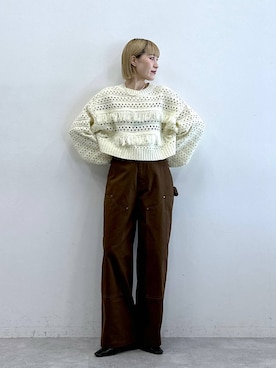 「アイテム（チノパンツ）」を使った、たけおさん（レディース・157cm）の夏コーディネート
