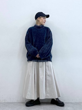 「アイテム（ローファー）」を使った、たけおさん（レディース・157cm・30代）の夏コーディネート
