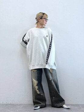 「アイテム（スウェット）」を使った、たけおさん（レディース・157cm・30代）の秋コーディネート