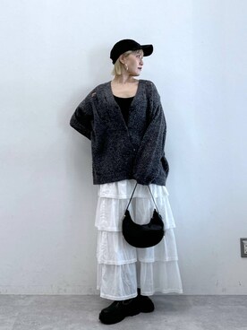 「アイテム（帽子）」を使った、たけおさん（レディース・157cm・30代）の夏コーディネート