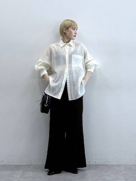 「RAGEBLUE（レイジブルー）のアイテム（バッグ）」を使った、たけおさん（レディース・157cm）の春コーディネート