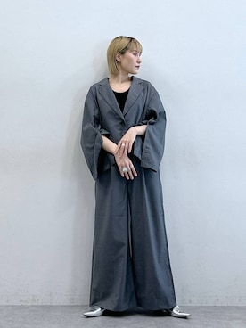 「アイテム（テーラードジャケット）」を使った、たけおさん（レディース・157cm・30代）の夏コーディネート