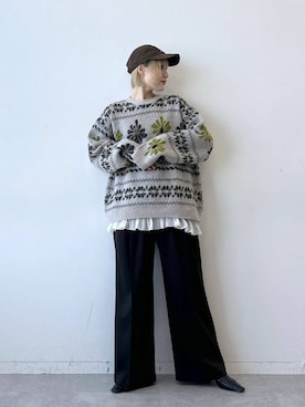 「アイテム（キャミソール）」を使った、たけおさん（レディース・157cm・30代）の秋コーディネート