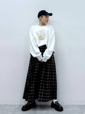 「アイテム（スウェット）」を使った、たけおさん（レディース・157cm・30代）の冬コーディネート