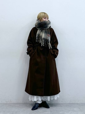 「RAGEBLUE（レイジブルー）のアイテム（ジャケット/アウター）」を使った、たけおさん（レディース・157cm）の秋コーディネート