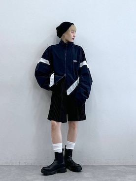 「アイテム（ブルゾン）」を使った、たけおさん（レディース・157cm）の秋コーディネート