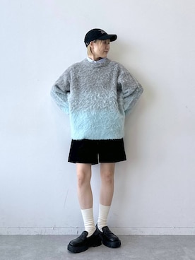 「RAGEBLUE（レイジブルー）のアイテム（キャップ）」を使った、たけおさん（レディース・157cm）の秋コーディネート