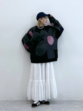 「アイテム（スカート）」を使った、たけおさん（レディース・157cm・30代）の秋コーディネート
