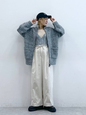 「RAGEBLUE（レイジブルー）のアイテム（帽子）」を使った、たけおさん（レディース・157cm）の秋コーディネート