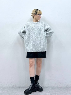 「RAGEBLUE（レイジブルー）のアイテム（チノパンツ）」を使った、たけおさん（レディース・157cm）の秋コーディネート