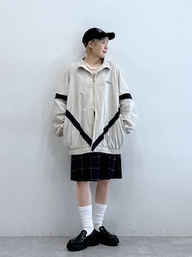 「アイテム（ブルゾン）」を使った、たけおさん（レディース・157cm）の秋コーディネート
