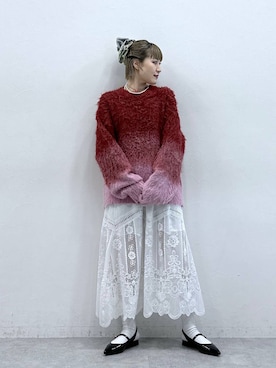 「RAGEBLUE（レイジブルー）のアイテム（アクセサリー）」を使った、たけおさん（レディース・157cm）の冬コーディネート