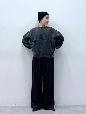 「アイテム（スウェット）」を使った、たけおさん（レディース・157cm・30代）の秋コーディネート