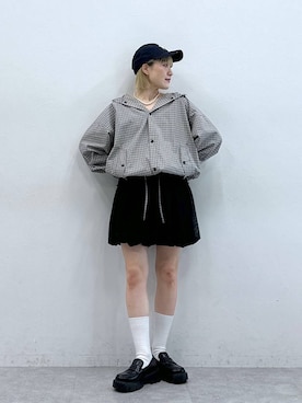 「アイテム（ローファー）」を使った、たけおさん（レディース・157cm・30代）の夏コーディネート