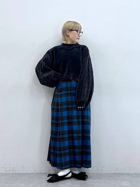 「アイテム（ニット/セーター）」を使った、たけおさん（レディース・157cm・30代）の夏コーディネート