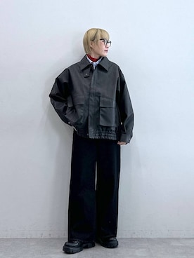 「アイテム（メガネ）」を使った、たけおさん（レディース・157cm・30代）の秋コーディネート