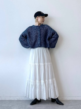 「RAGEBLUE（レイジブルー）のアイテム（キャップ）」を使った、たけおさん（レディース・157cm）の秋コーディネート