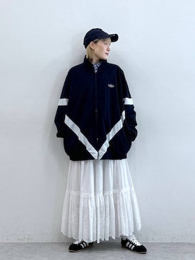 「アイテム（ブルゾン）」を使った、たけおさん（レディース・157cm・30代）の夏コーディネート