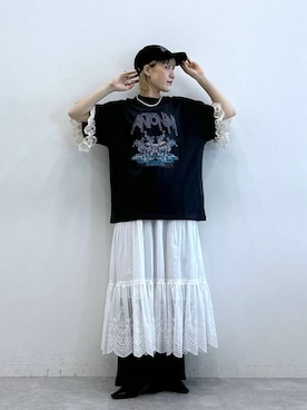 「アイテム（キャップ）」を使った、たけおさん（レディース・157cm・30代）の夏コーディネート