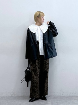 「アイテム（チノパンツ）」を使った、たけおさん（レディース・157cm・30代）の秋コーディネート