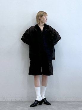 「RAGEBLUE（レイジブルー）のアイテム」を使った、たけおさん（レディース・157cm）の夏コーディネート