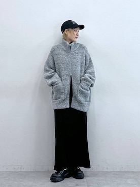 「RAGEBLUE（レイジブルー）のアイテム（帽子）」を使った、たけおさん（レディース・157cm）の秋コーディネート