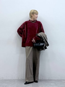 「RAGEBLUE（レイジブルー）のアイテム（Tシャツ/カットソー）」を使った、たけおさん（レディース・157cm）の秋コーディネート