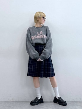 「アイテム（メガネ）」を使った、たけおさん（レディース・157cm・30代）の秋コーディネート