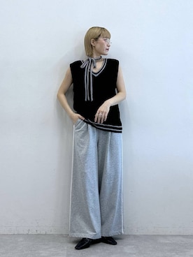 「アイテム（スウェットパンツ）」を使った、たけおさん（レディース・157cm・30代）の夏コーディネート