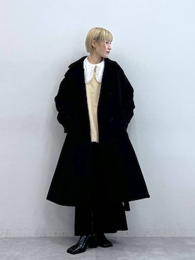 「アイテム（ステンカラーコート）」を使った、たけおさん（レディース・157cm・30代）の秋コーディネート