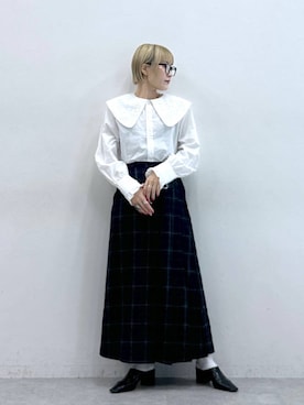 「アイテム（メガネ）」を使った、たけおさん（レディース・157cm・30代）の秋コーディネート