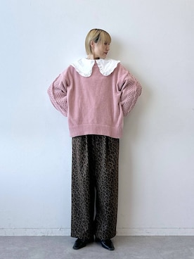 「アイテム（チノパンツ）」を使った、たけおさん（レディース・157cm・30代）の秋コーディネート