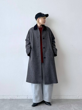 「RAGEBLUE（レイジブルー）のアイテム（帽子）」を使った、たけおさん（レディース・157cm）の秋コーディネート