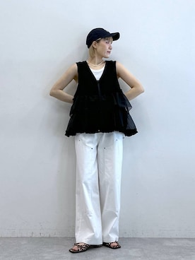 「アイテム（チノパンツ）」を使った、たけおさん（レディース・157cm・30代）の夏コーディネート