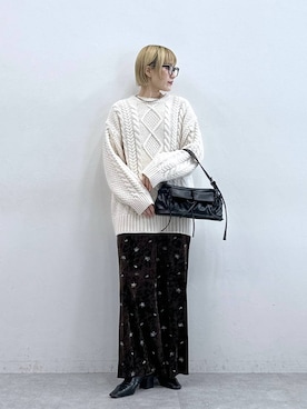 「アイテム（スウェットパンツ）」を使った、たけおさん（レディース・157cm・30代）の秋コーディネート