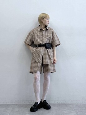 「POLO BCS（ポロ ビーシーエス）のアイテム（シャツ/ブラウス）」を使った、たけおさん（レディース・157cm）の春コーディネート