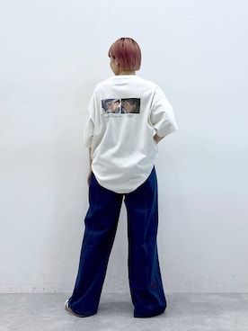「RAGEBLUE（レイジブルー）のアイテム（スニーカー）」を使った、たけおさん（レディース・157cm）の春コーディネート