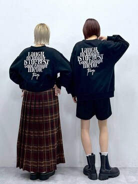 「アイテム（スウェット）」を使った、たけおさん（レディース・157cm・30代）の秋コーディネート