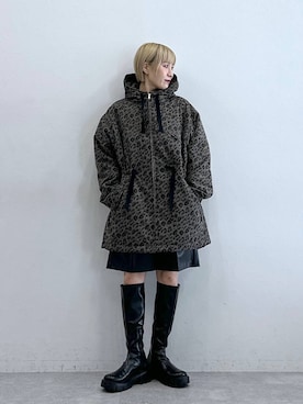 「アイテム（ダウンジャケット/コート）」を使った、たけおさん（レディース・157cm）の秋コーディネート