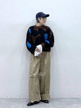 「アイテム（チノパンツ）」を使った、たけおさん（レディース・157cm・30代）の冬コーディネート