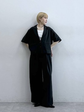 「RAGEBLUE（レイジブルー）のアイテム（テーラードジャケット）」を使った、たけおさん（レディース・157cm）の春コーディネート