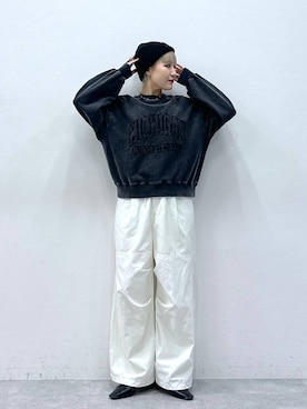 「アイテム（スウェット）」を使った、たけおさん（レディース・157cm・30代）の秋コーディネート