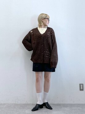 「RAGEBLUE（レイジブルー）のアイテム（チノパンツ）」を使った、たけおさん（レディース・157cm）の夏コーディネート