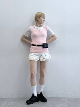 「3.3 Field Trip （3.3フィールドトリップ）のアイテム」を使った、たけおさん（レディース・157cm）の春コーディネート