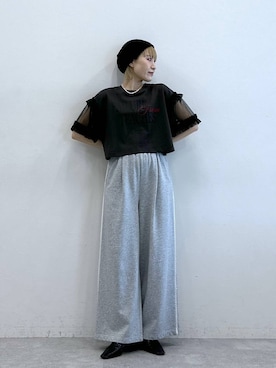 「アイテム（ニットキャップ/ビーニー）」を使った、たけおさん（レディース・157cm・30代）の夏コーディネート