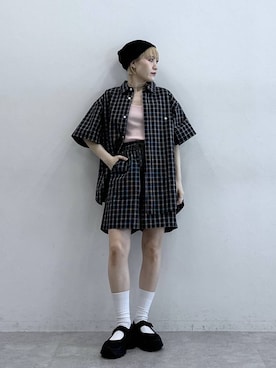 「POLO BCS（ポロ ビーシーエス）のアイテム（シャツ/ブラウス）」を使った、たけおさん（レディース・157cm）の春コーディネート