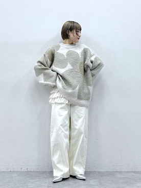 「アイテム（チノパンツ）」を使った、たけおさん（レディース・157cm・30代）の冬コーディネート