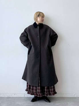 「RAGEBLUE（レイジブルー）のアイテム（ジャケット/アウター）」を使った、たけおさん（レディース・157cm）の秋コーディネート