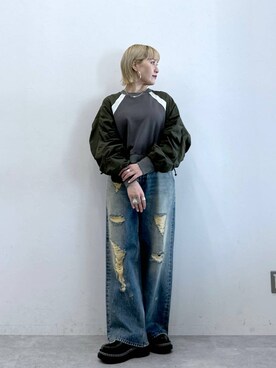 「アイテム（スウェット）」を使った、たけおさん（レディース・157cm・30代）の夏コーディネート