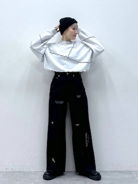 「アイテム（スウェット）」を使った、たけおさん（レディース・157cm・30代）の秋コーディネート